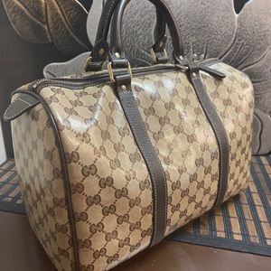 100% Authentic Gucci monogram medium joy Boston bag